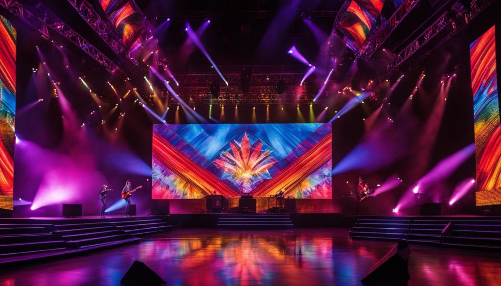 LED stage screens concert technology