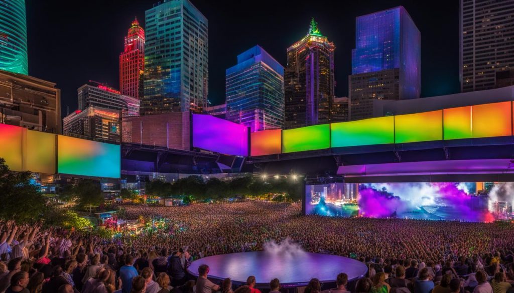 LED stage screens in Augusta