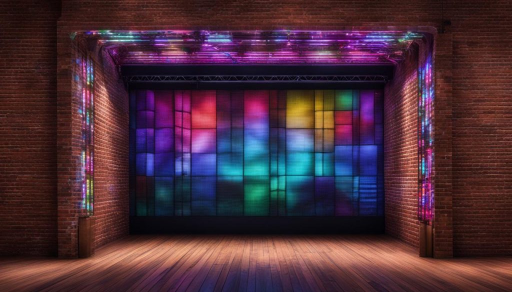 LED stage screens in Brick