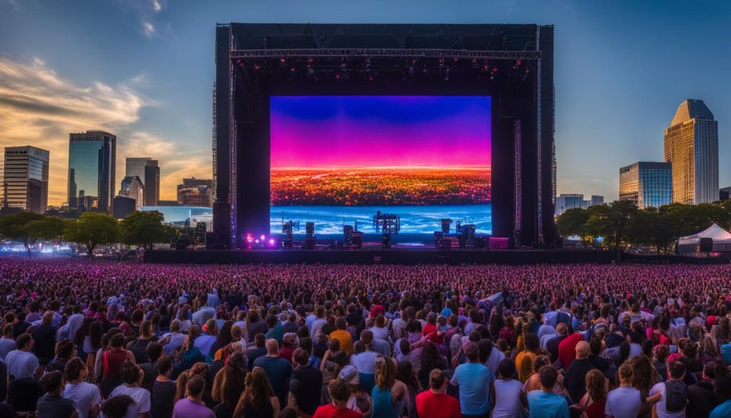 LED stage screens in Little Rock