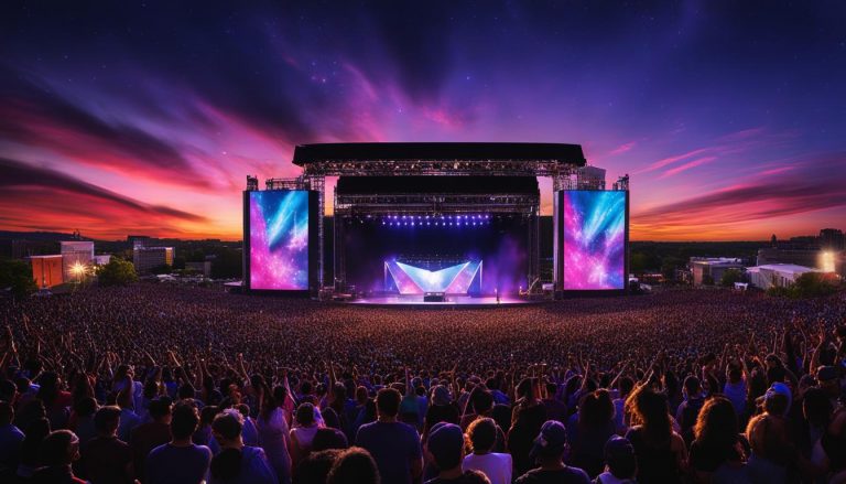 LED stage screens in Lowell