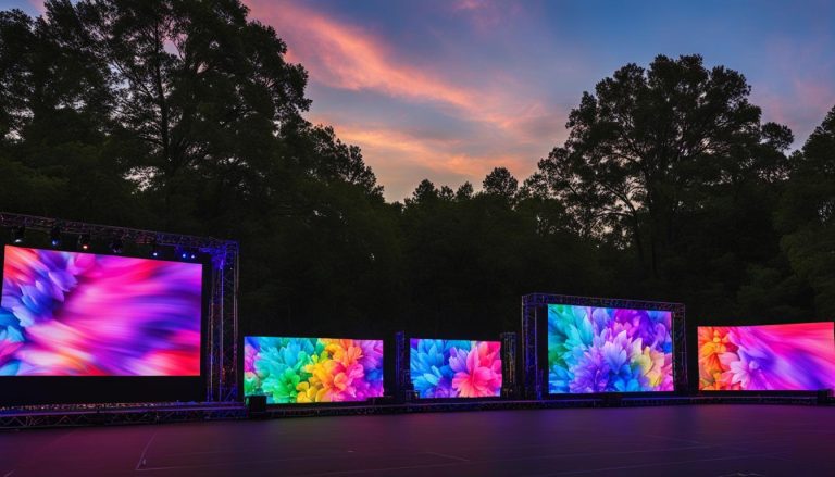 LED stage screens in Pine Bluff