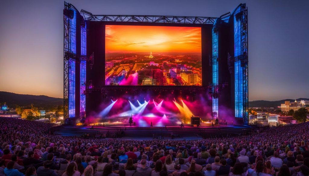 LED stage screens in Roanoke