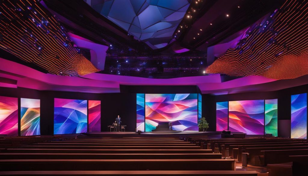 LED video wall church Loveland