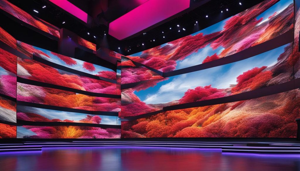 LED video wall display