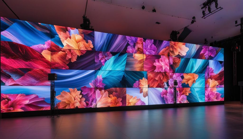 LED video wall display