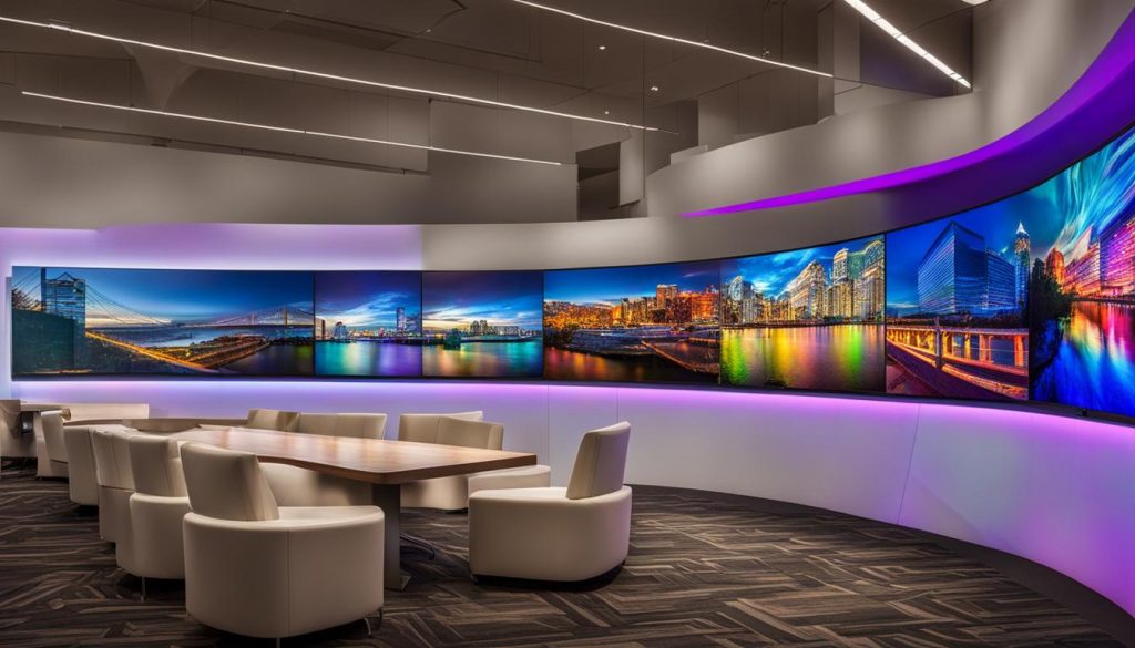 LED video wall display