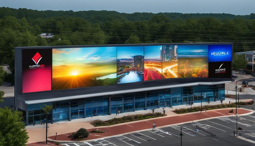 LED video wall display in Huntersville