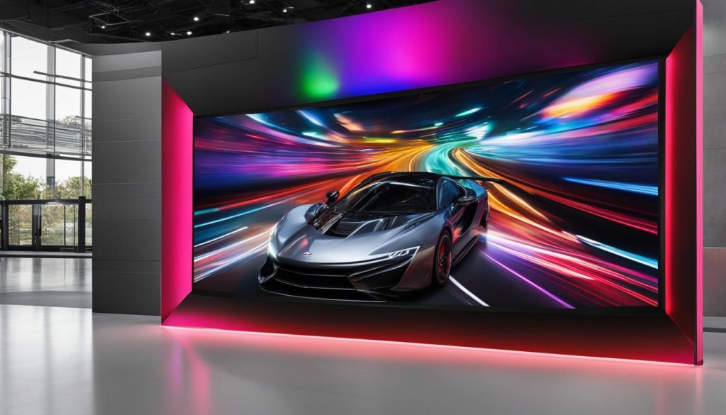 LED video wall for businesses