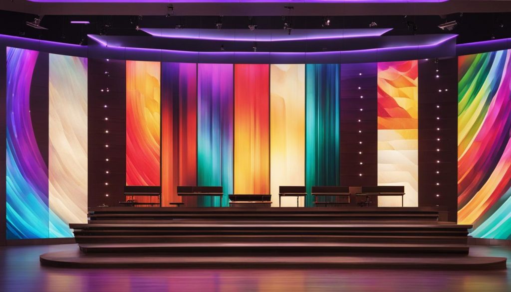 LED video wall for church in Birmingham