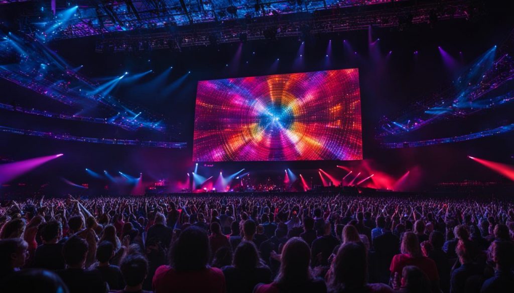 LED video wall for concerts