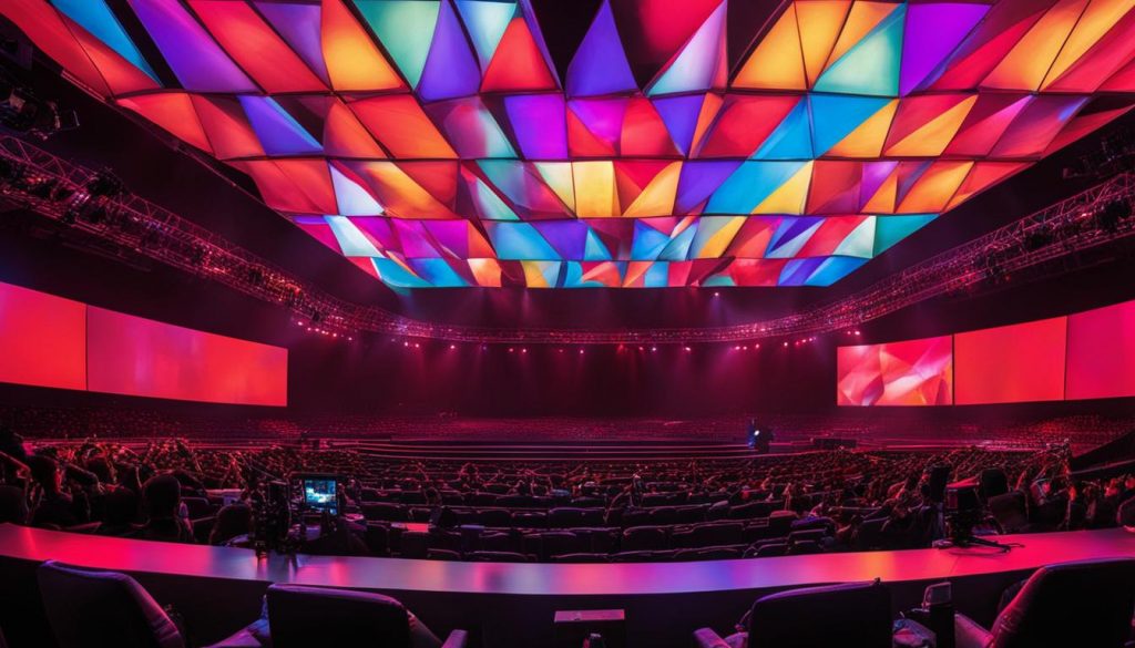 LED video wall for concerts