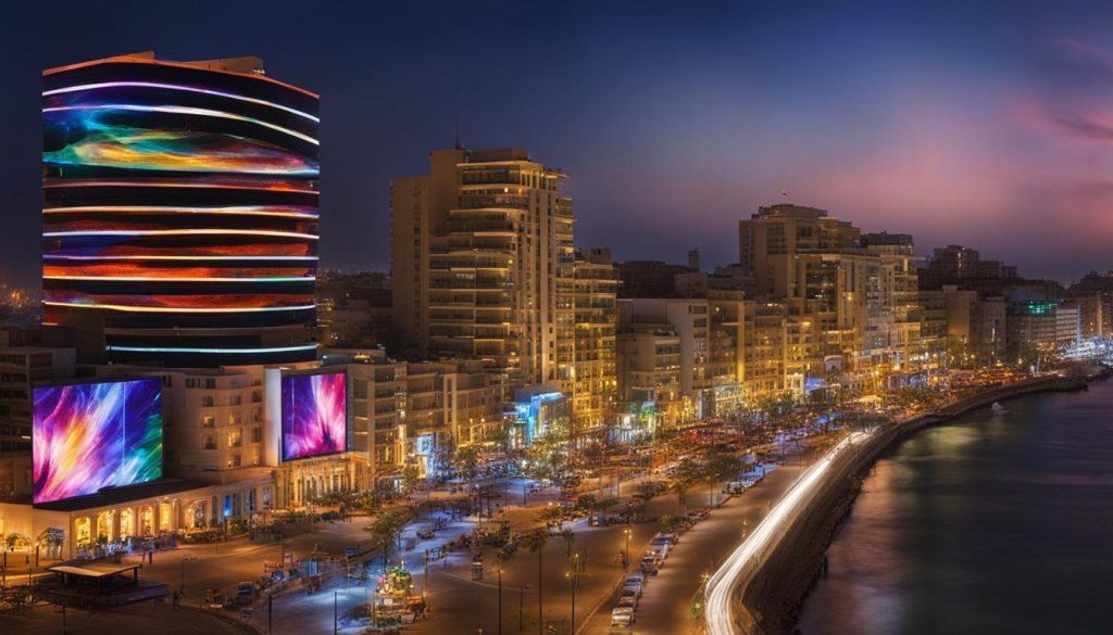 LED video wall in Alexandria