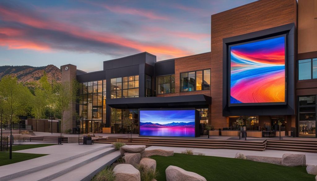 LED video wall in Boulder