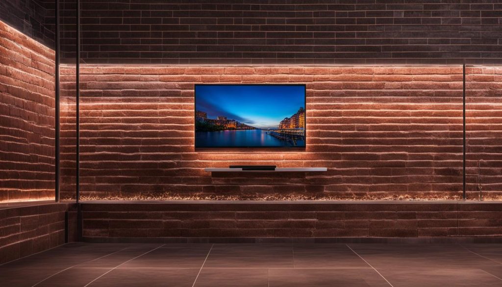 LED video wall in Brick