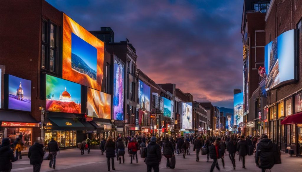 LED video wall in Burlington