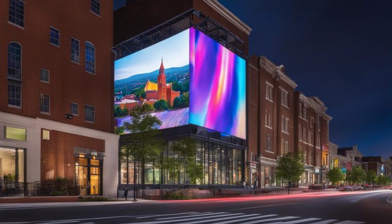 LED video wall in Charlottesville