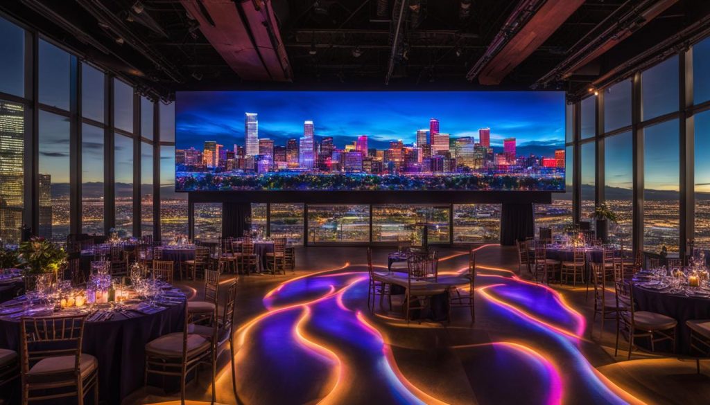 LED video wall in Denver