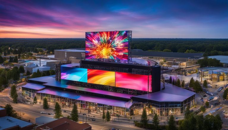 LED video wall in Durham