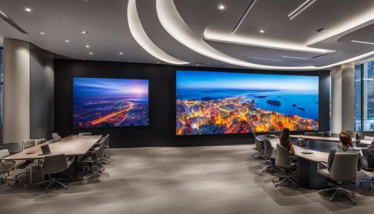 LED video wall in Enterprise