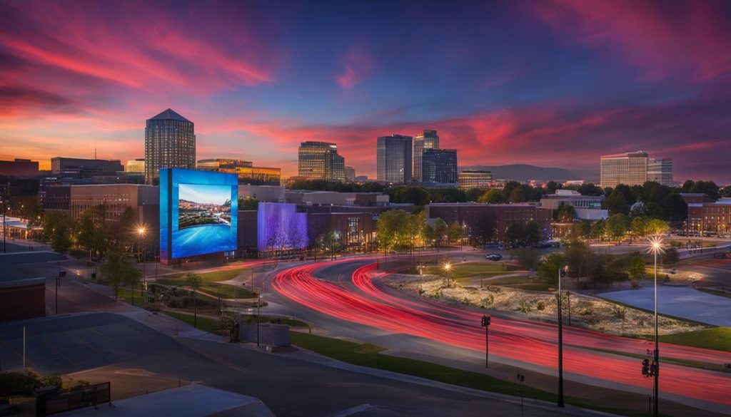 LED video wall in Lynchburg