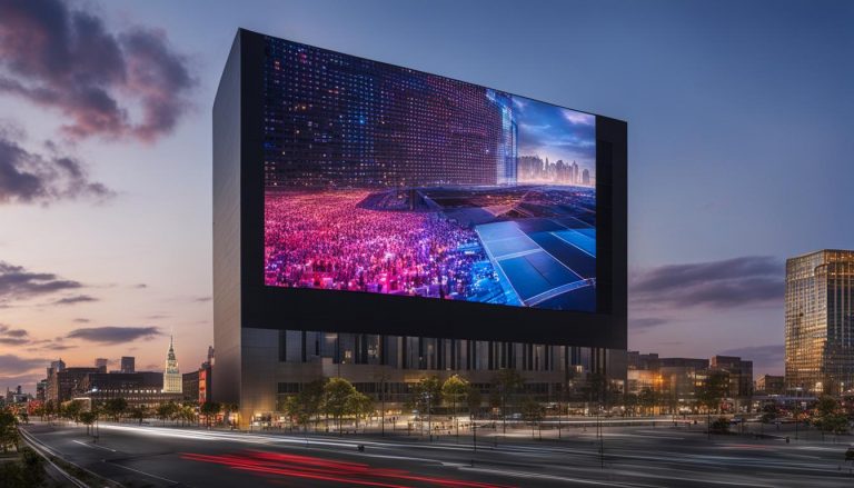 LED video wall in Newark