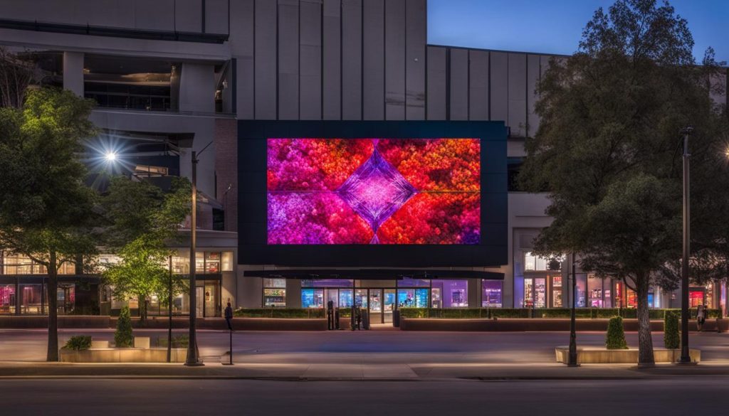 LED video wall in North Little Rock