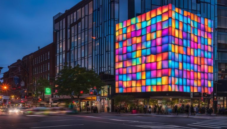 LED video wall in Somerville