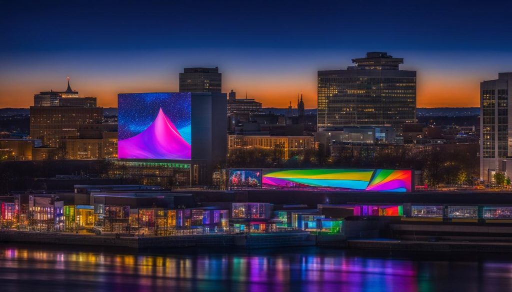 LED video wall in Trenton