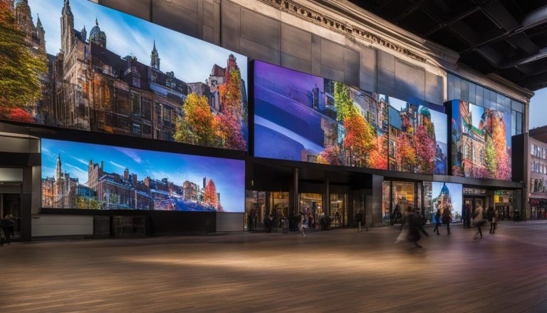 LED video wall in Worcester