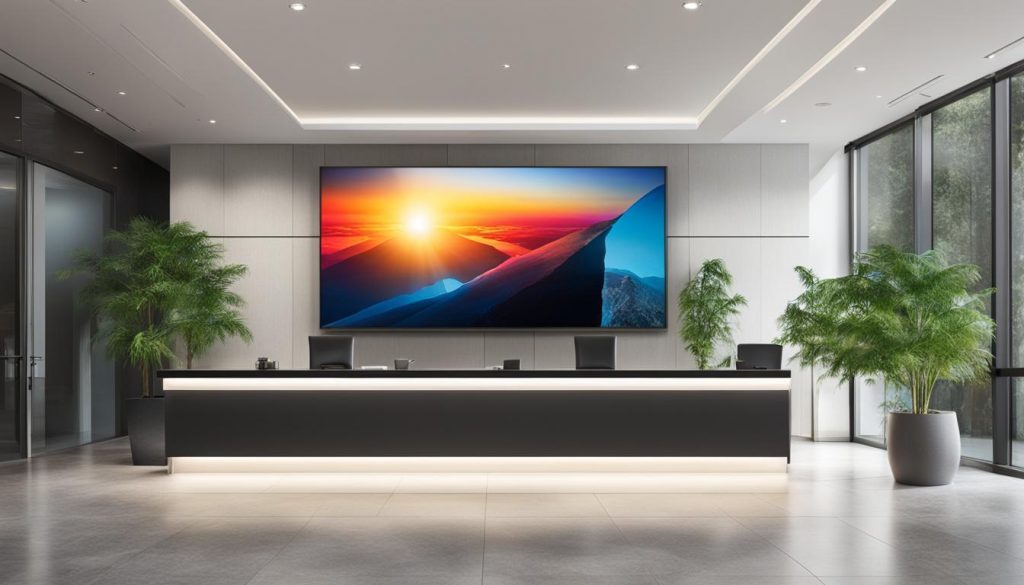 LED video wall installation