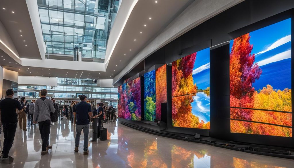 LED video wall installation