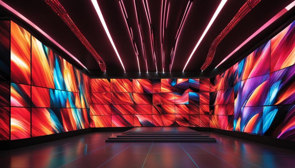 LED video wall installation