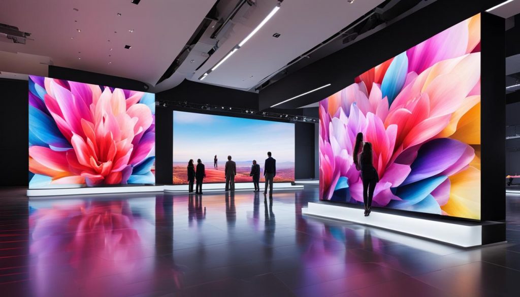 LED video wall installation