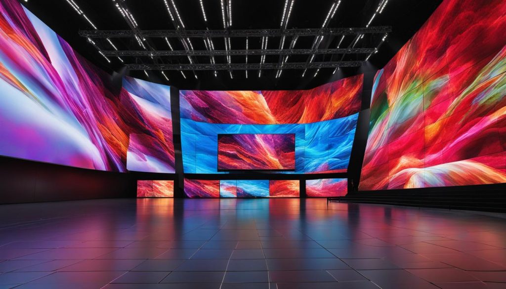 LED video wall installation