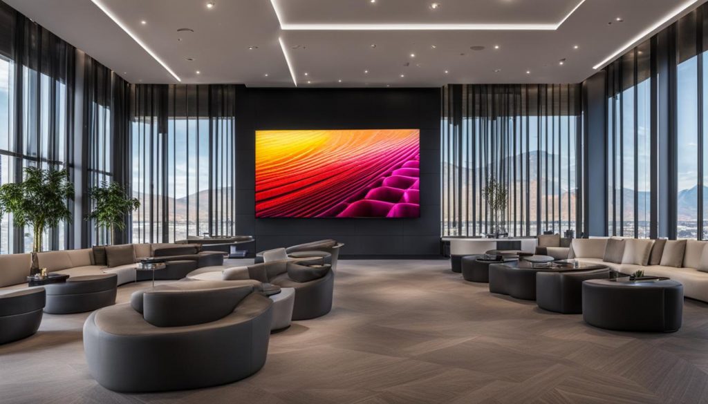 LED video wall installation