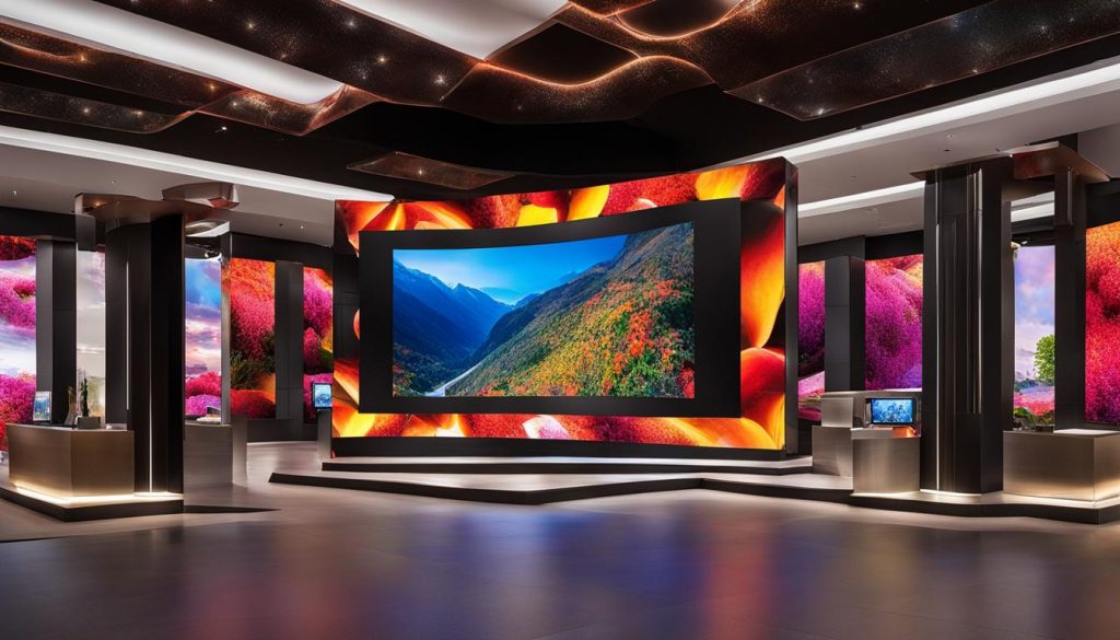 LED video wall installation