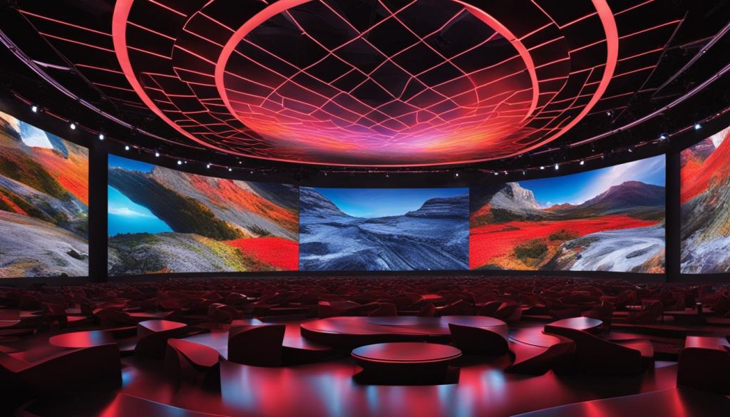 LED video walls example