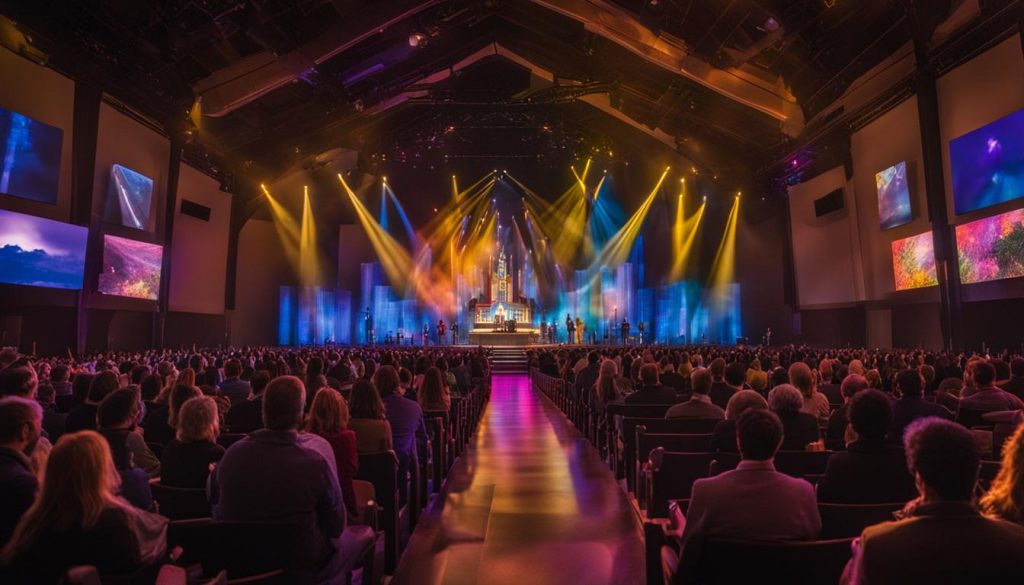 LED video walls for church