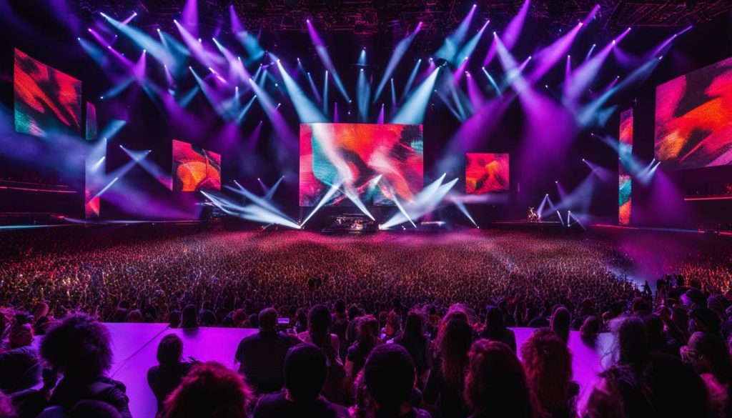 LED video walls for concerts