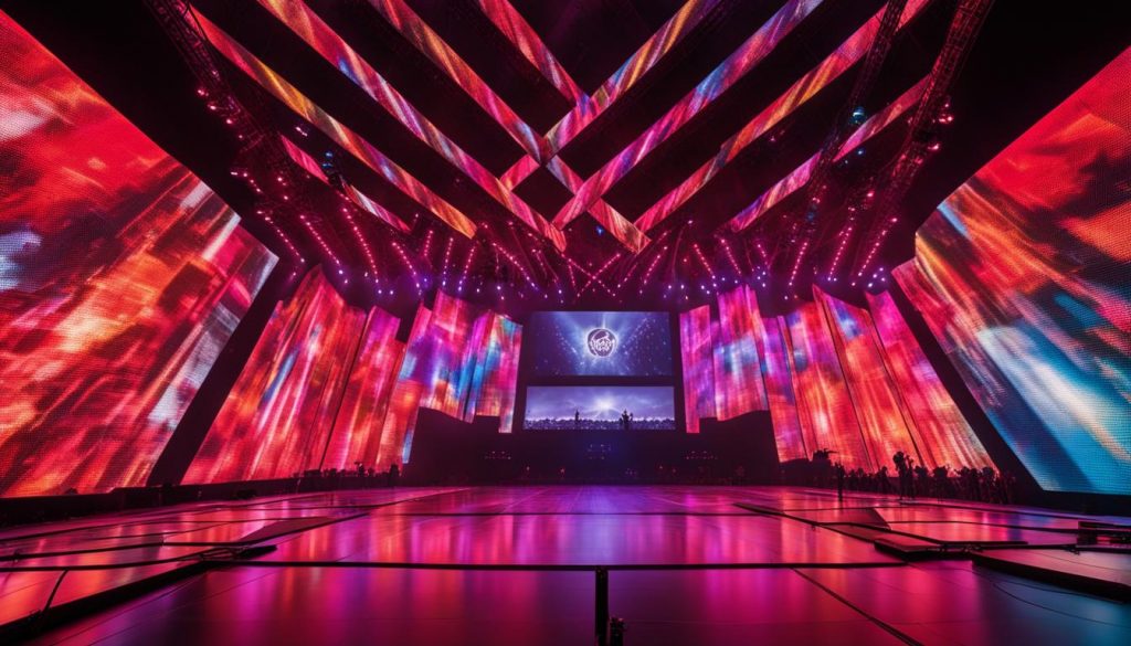 LED video walls for concerts