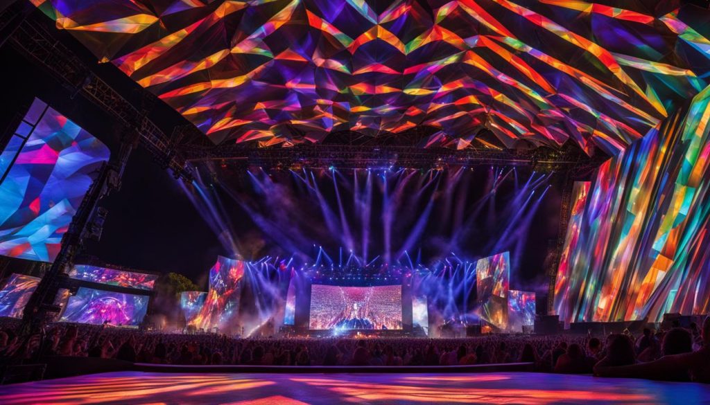 LED video walls for concerts