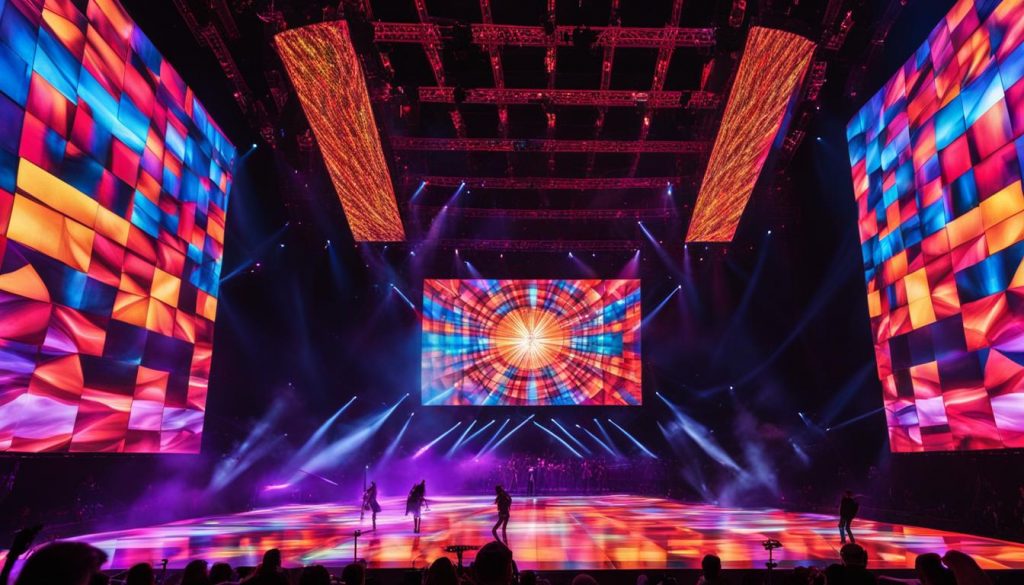 LED video walls for concerts