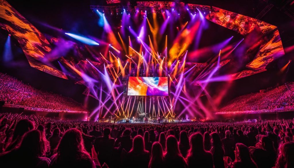 LED video walls for concerts