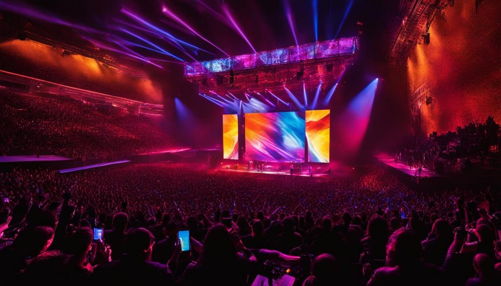 LED video walls for concerts