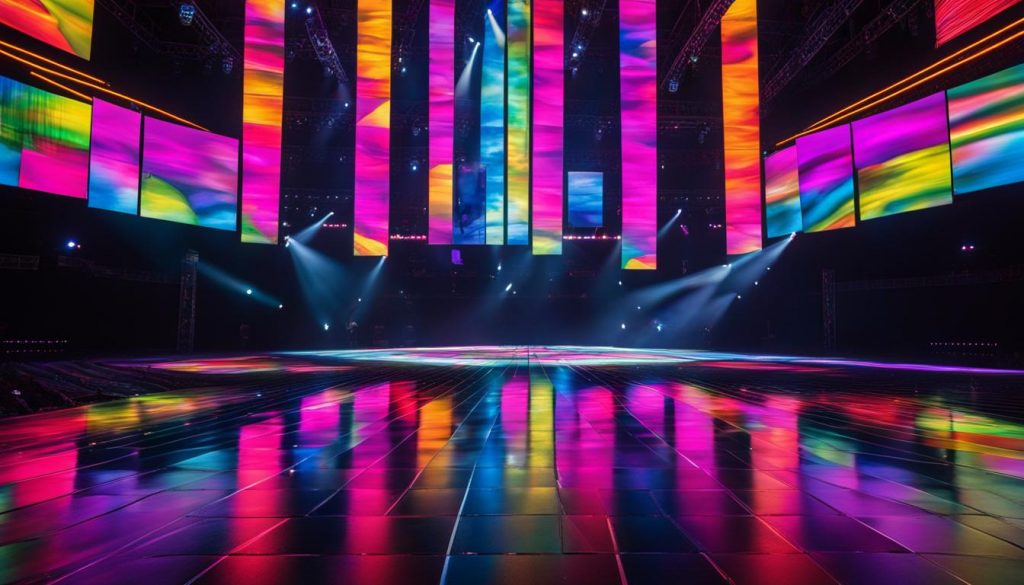 LED video walls for concerts