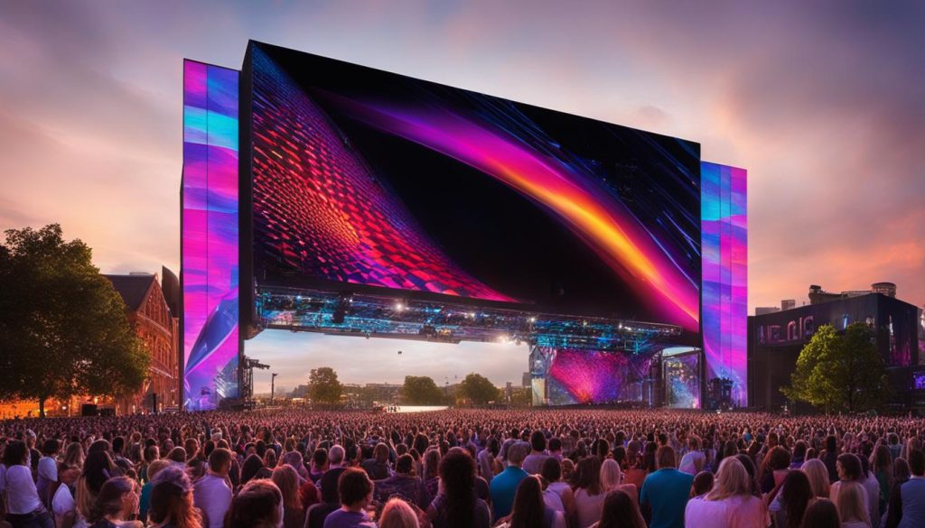 LED video walls for concerts