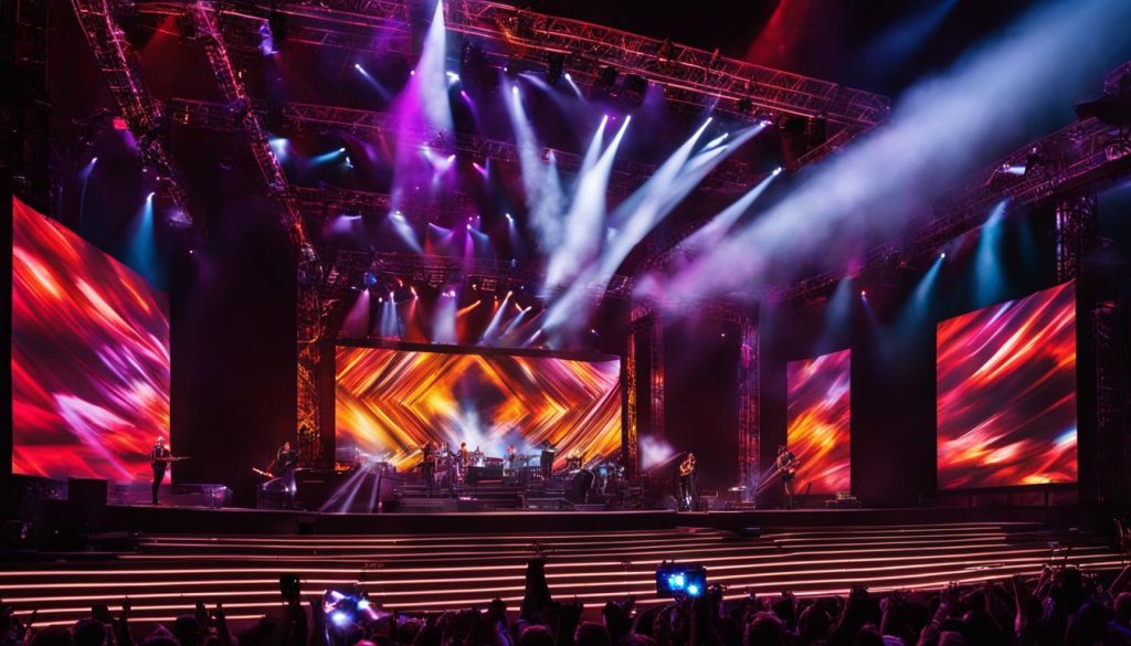 LED video walls for concerts in Danville