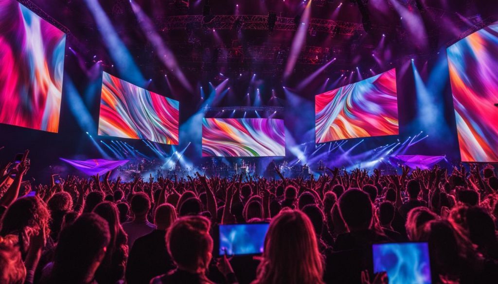 LED video walls for live events in Greenville