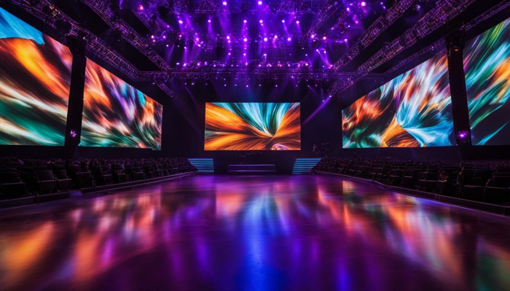 LED video walls for live music events